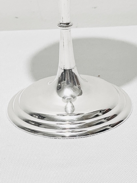 Antique Silver Plated Goblet on a Stepped Circular Base