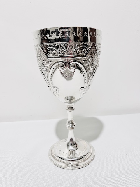 Antique Silver Plated Goblet by George E Hawkins & Co of Birmingham