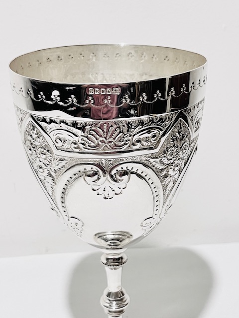 Antique Silver Plated Goblet by George E Hawkins & Co of Birmingham