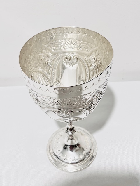 Antique Silver Plated Goblet by George E Hawkins & Co of Birmingham