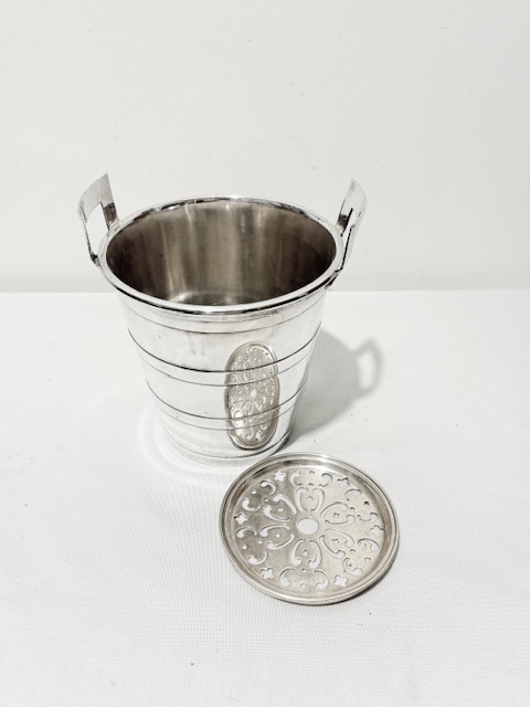 Antique Walker & Hall Silver Plated Ice Pail or Bucket