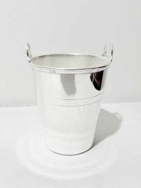 Vintage Silver Placed Straight Sided Ice Pail or Bucket (c.1930)