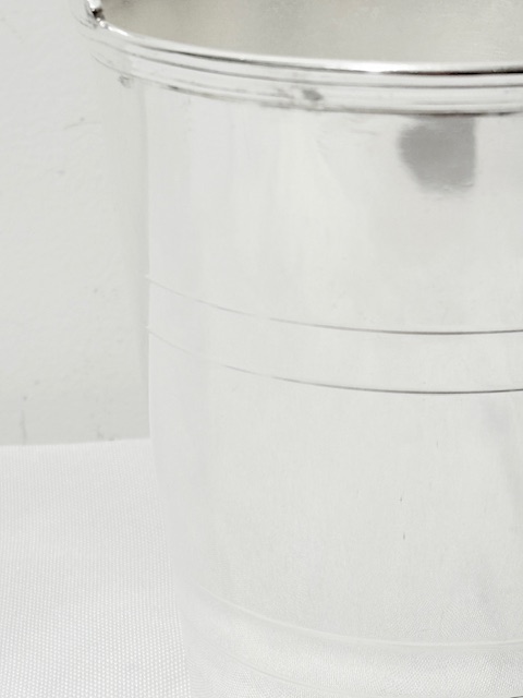 Vintage Silver Placed Straight Sided Ice Pail or Bucket Vintage Silver Placed Straight Sided Ice Pail or Bucket