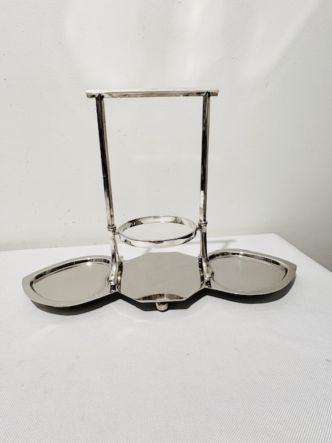 Charming Antique Silver Plated Jam or Preserve Dishes on Stand