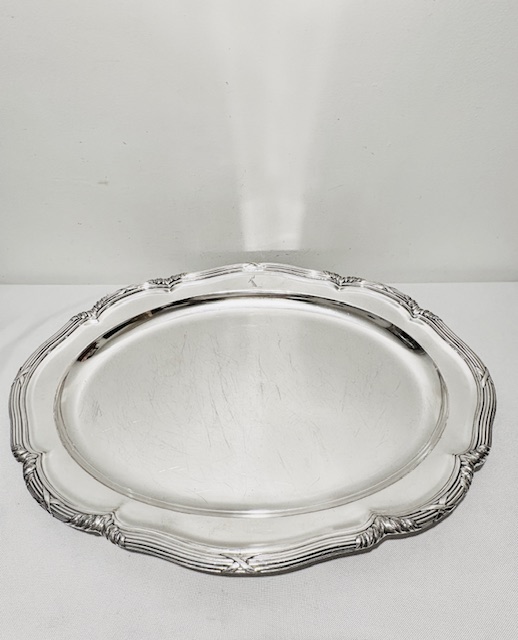 Old Sheffield Plate Meat Dome Cover with Original Meat Flat Base