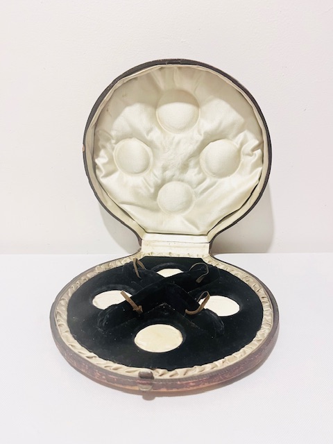 Set of Four Boxed Antique Silver Plated Salt Cellars