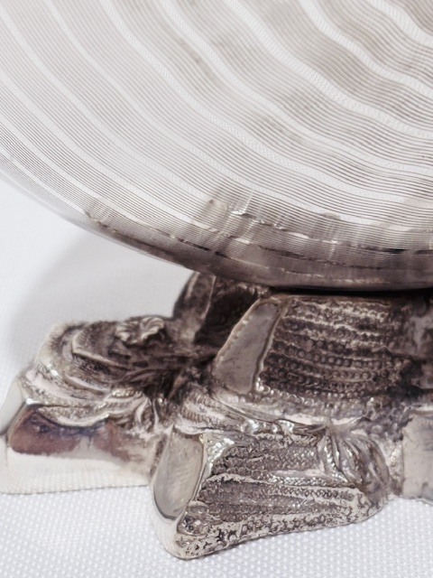 Shell Shaped Antique Silver Plated Spoon Warmer
