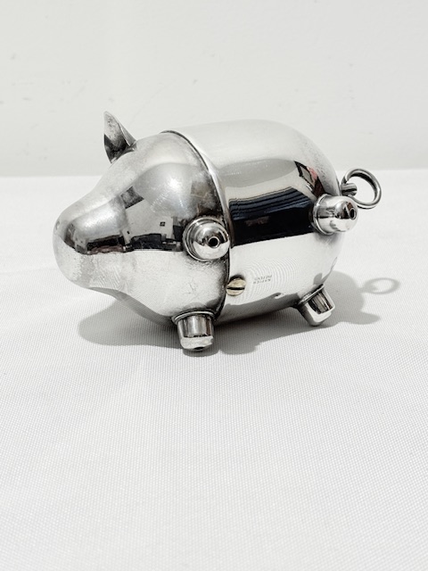 Vintage Silver Plated Novelty Musical Money Box