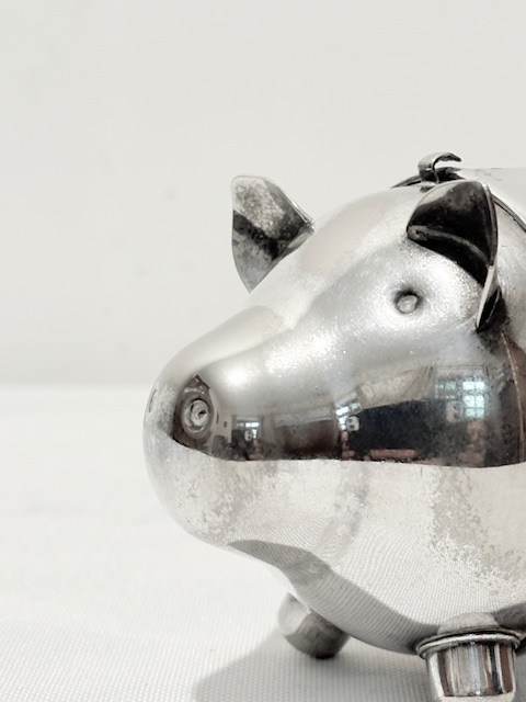 Vintage Silver Plated Novelty Musical Money Box