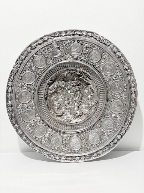 Antique Electrotype Plaque with Various Roman Scenes