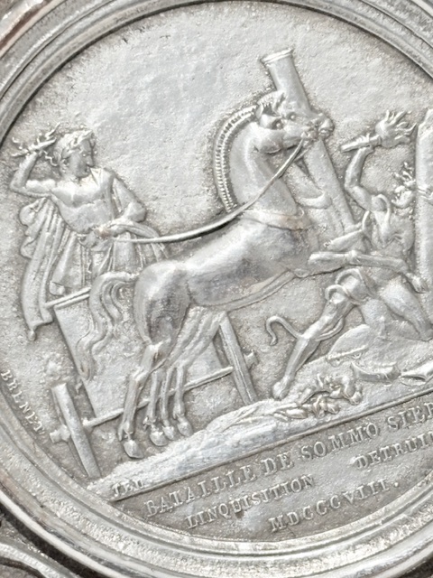 Antique Electrotype Plaque with Various Roman Scenes