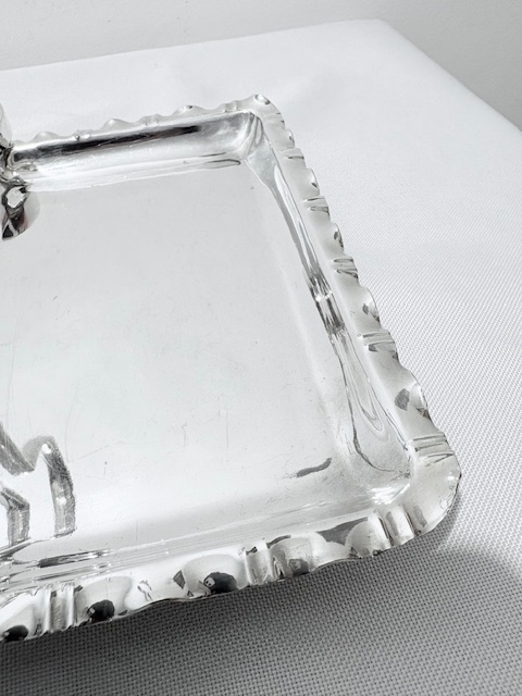 Antique Silver Plated Rectangular Strawberry Set