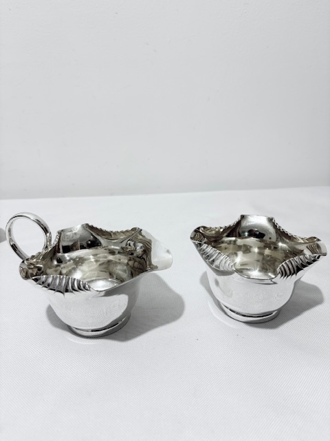 Antique Silver Plated Rectangular Strawberry Set