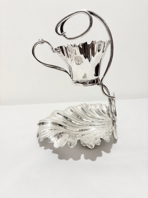 Antique Walker & Hall Silver Plated Cream & Sugar on Stand