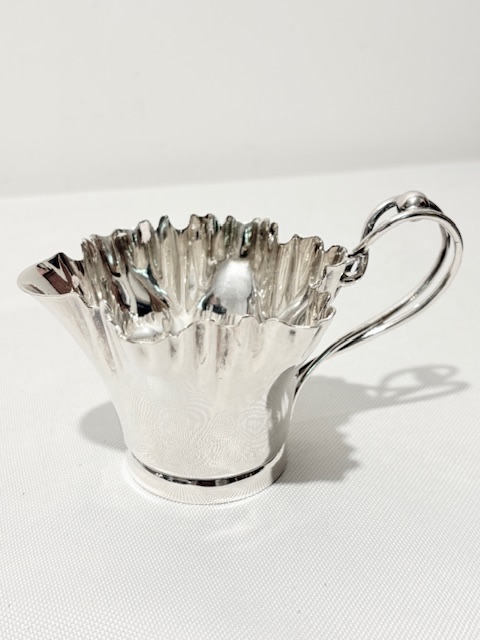 Antique Walker & Hall Silver Plated Cream & Sugar on Stand