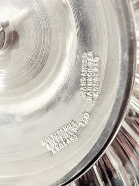 Antique Silver Plated Rotating Triple Shell Dish Antique Silver Plated Rotating Triple Shell Dish