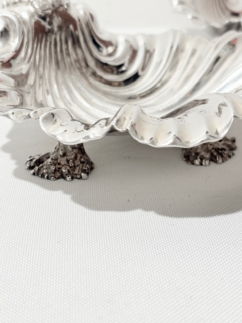 Pair of Antique Silver Plated Shells by Liberty & Co Pair of Antique Silver Plated Shells by Liberty & Co