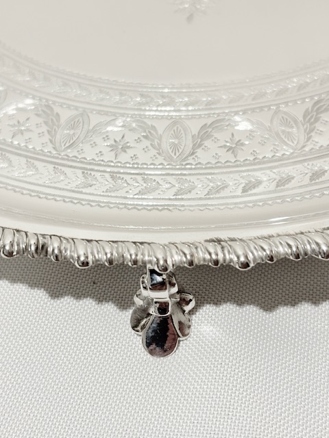 Antique Silver Plated Salver by James Deakin Antique Silver Plated Salver by James Deakin