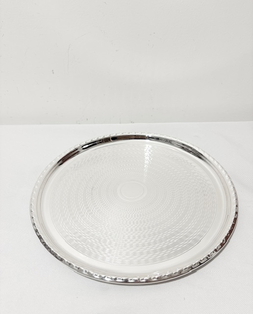 Vintage Round Silver Plated Salver c.1930