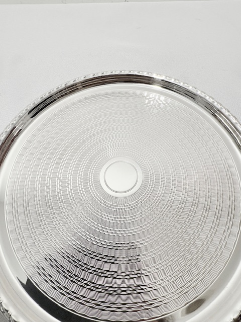 Vintage Round Silver Plated Salver c.1930