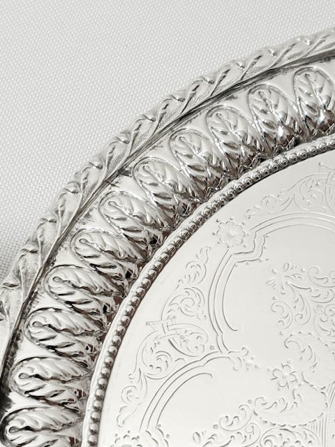 Victorian Silver Plated Salver by Atkin Brothers Victorian Silver Plated Salver by Atkin Brothers