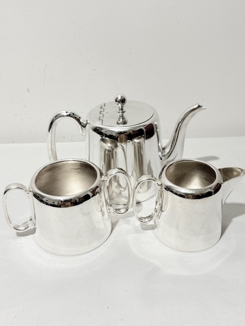 Vintage Silver Plated Hotel Ware 3 Piece Tea Set Vintage Silver Plated Hotel Ware 3 Piece Tea Set