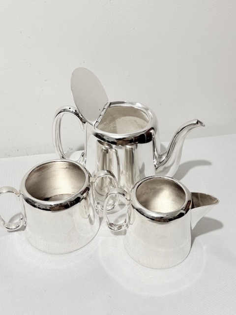 Vintage Silver Plated Hotel Ware 3 Piece Tea Set Vintage Silver Plated Hotel Ware 3 Piece Tea Set