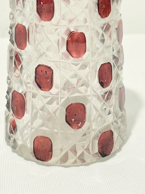 Antique Solid Silver Topped Glass Sugar Shaker
