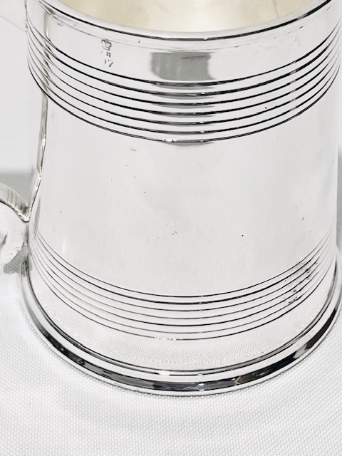 Antique Silver Plated One Pint Beer Tankard