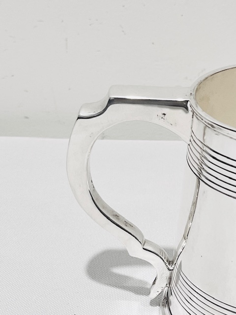 Antique Silver Plated One Pint Beer Tankard