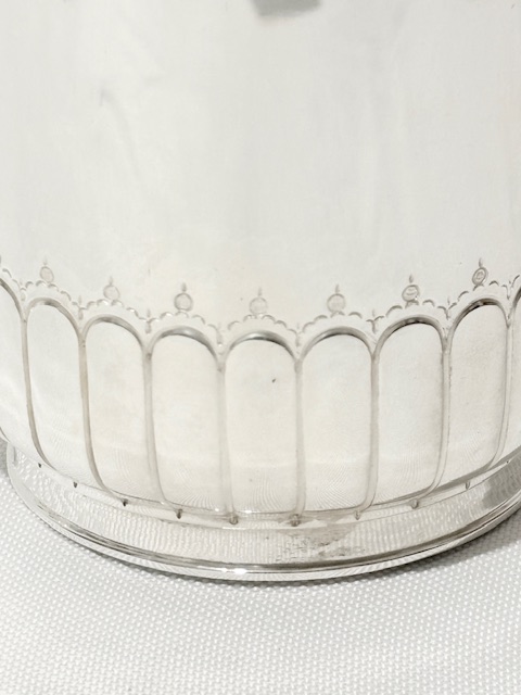 Antique Silver Plated One Pint Part Fluted Tankard Antique Silver Plated One Pint Part Fluted Tankard