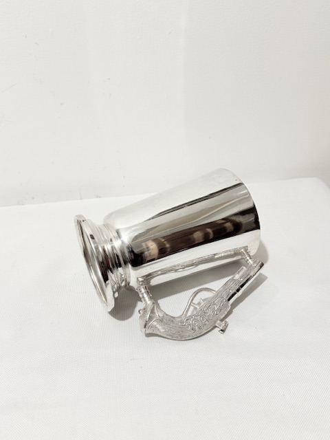 Unusual Vintage Silver Plated One Pint Tankard Unusual Vintage Silver Plated One Pint Tankard