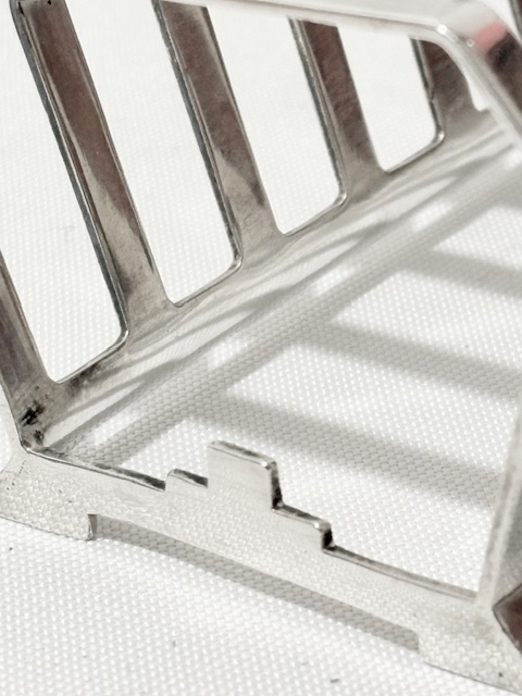 Antique Geometric Design Silver Plated Toast Rack Antique Geometric Design Silver Plated Toast Rack