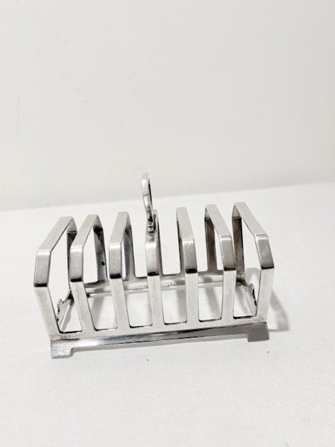 Antique Geometric Design Silver Plated Toast Rack Antique Geometric Design Silver Plated Toast Rack