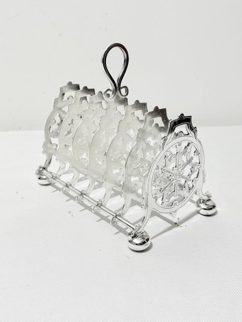 Attractive Victorian Antique Silver Plated Toast Rack Attractive Victorian Antique Silver Plated Toast Rack