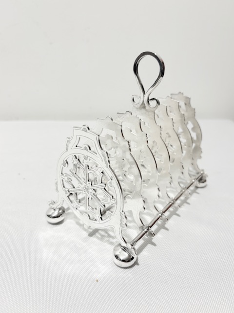 Attractive Victorian Antique Silver Plated Toast Rack Attractive Victorian Antique Silver Plated Toast Rack