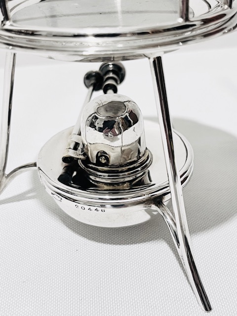 Novelty Antique Silver Plated Heated Toast Rack by Asprey Novelty Antique Silver Plated Heated Toast Rack by Asprey