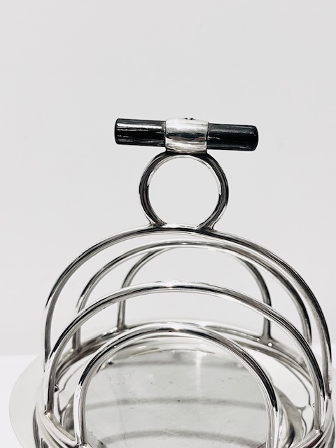 Novelty Antique Silver Plated Heated Toast Rack by Asprey Novelty Antique Silver Plated Heated Toast Rack by Asprey