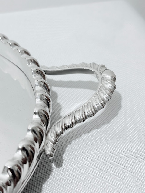 Antique Oval Silver Plated Tray by William Hutton & Sons