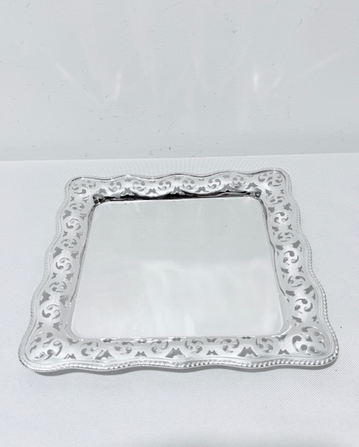 Handsome Antique Silver Plated Tray by Tiffany & Co