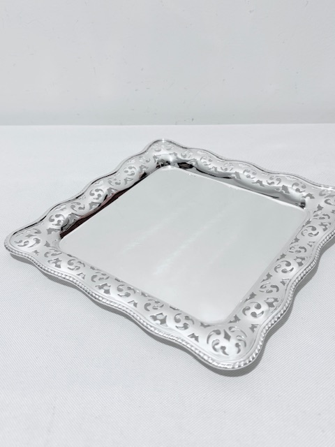 Handsome Antique Silver Plated Tray by Tiffany & Co