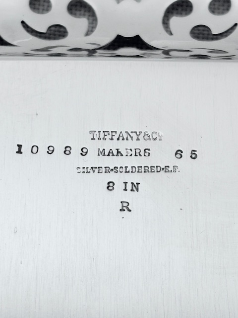 Handsome Antique Silver Plated Tray by Tiffany & Co