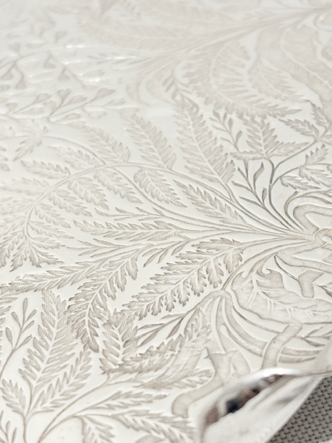 Signature Antique Silver Plated Tray by Daniel & Arter