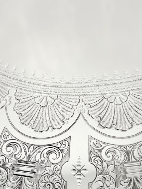 Exceptional Elaborate Antique Silver Plated Tray