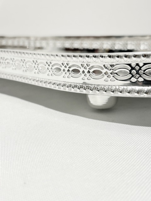 Vintage Long Rectangular Silver Plated Tray Vintage Long Rectangular Silver Plated Tray