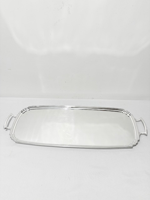 Antique Two Handled Silver Plated Tray (c.1930)