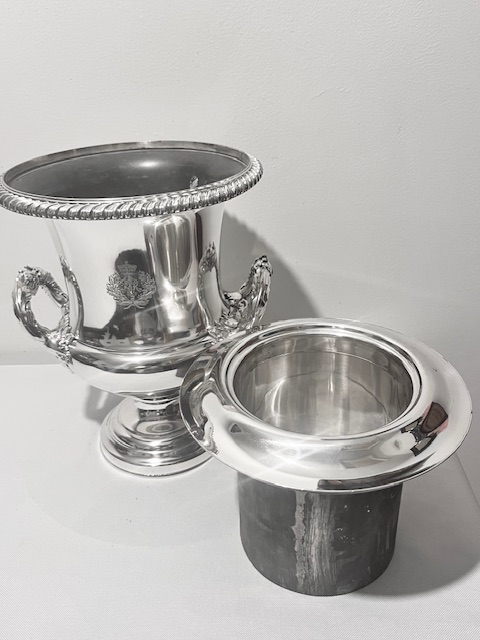 Old Sheffield Plate Antique Campana Shape Wine Cooler
