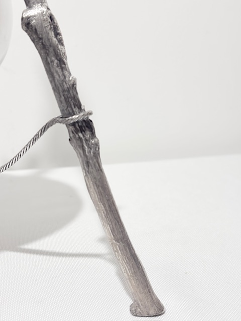 Antique Silver Plated Brandy Warmer with Original Burner