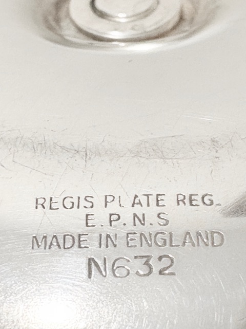 Smart Pair of Vintage Silver Plated Bowls with Fixed Trays