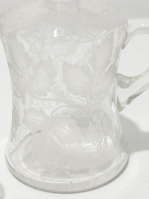 Charming Antique Silver Plate and Glass Liqueur Set